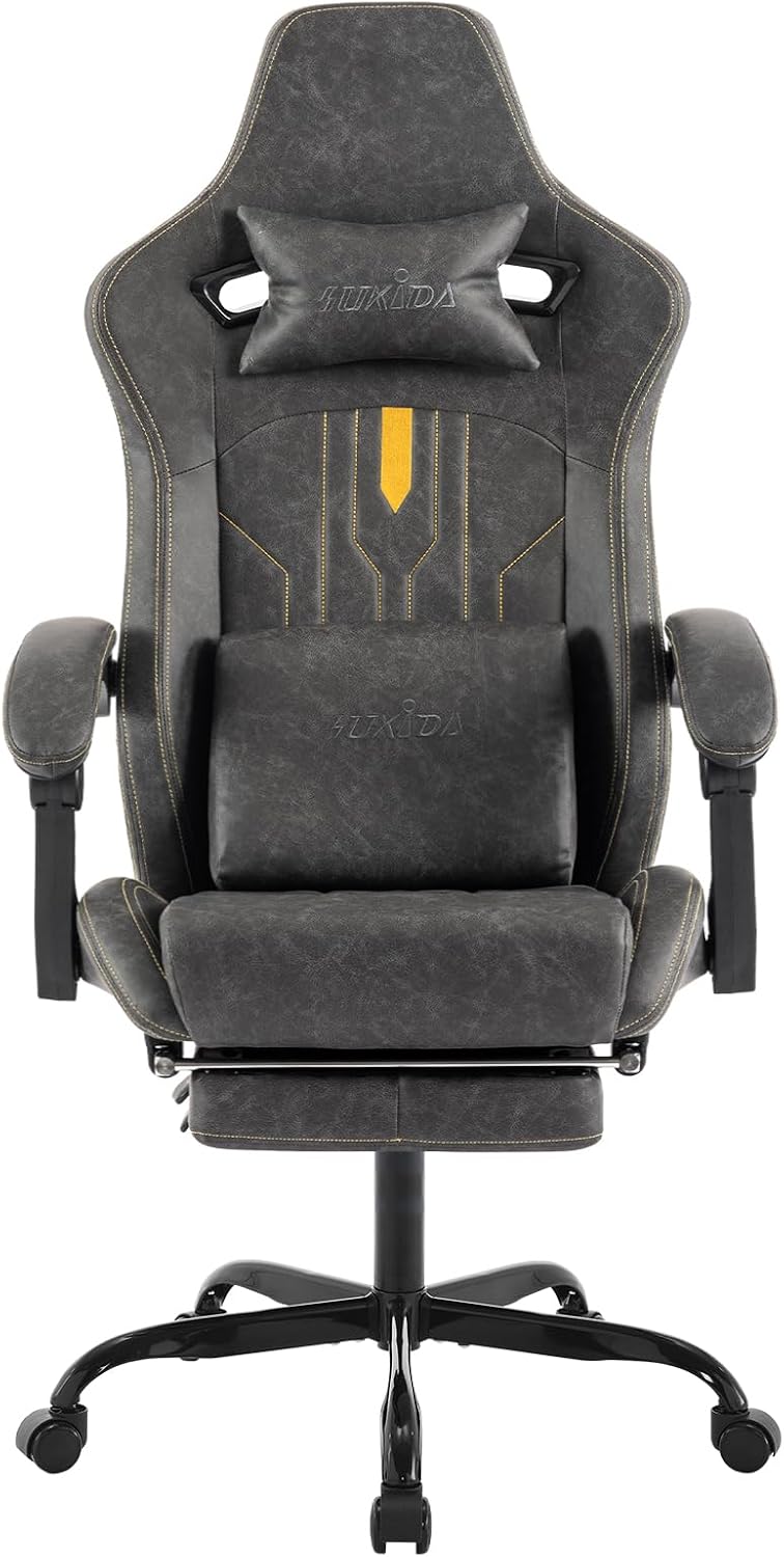 Video Gaming & Esports Usd Acc - Gamingstoel met voetsteun, ergonomische computerstoel met
